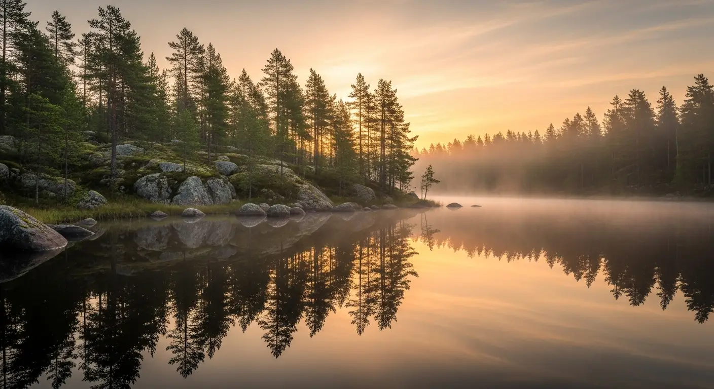 Natur vid Paliesius Herrgård i Litauen
