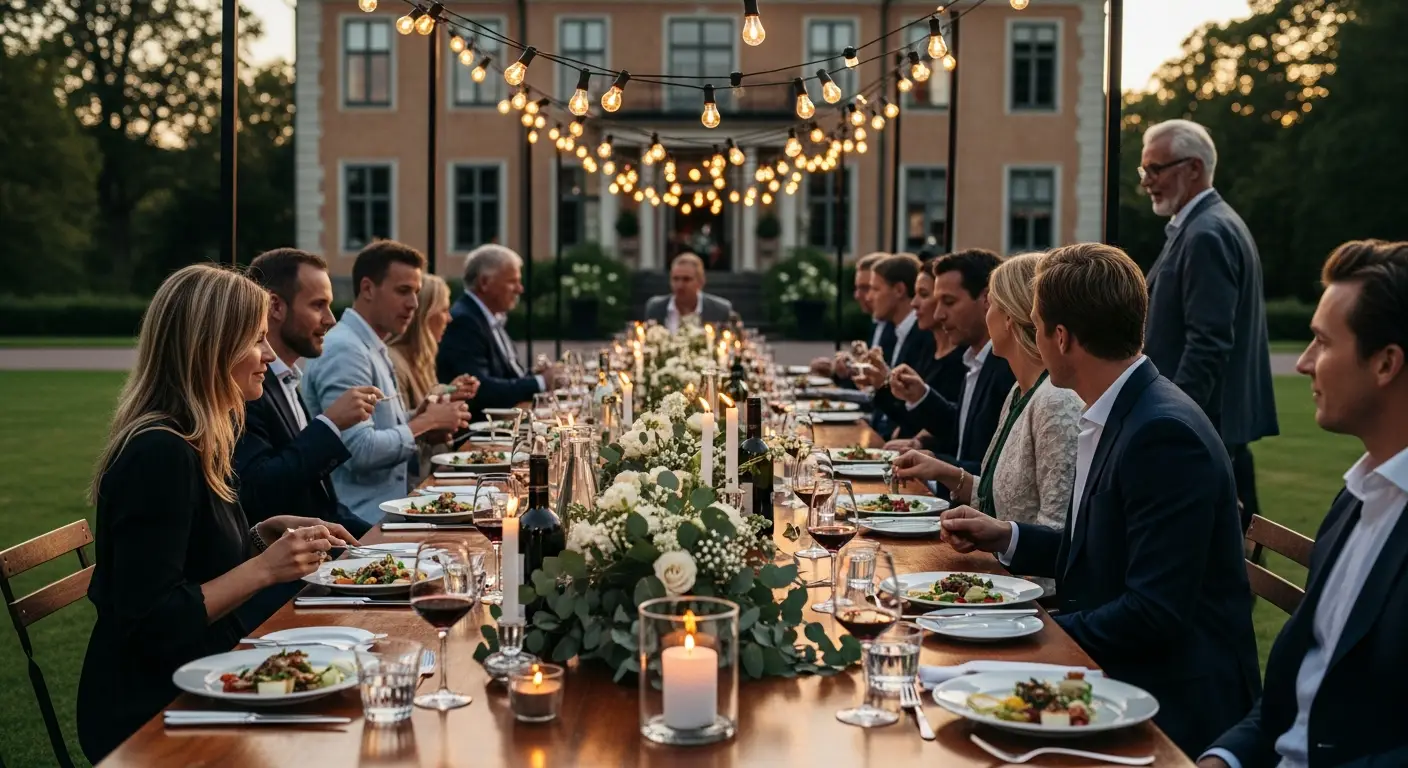 Middag på Paliesius Herrgård under Reboot retreat